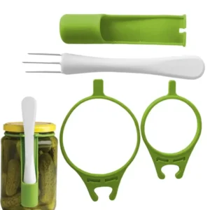 Pickle Jar Fork Pickle Picker Olive Pepper Food Grabber Unique Kitchen Gadgets Pickle Fork with Long Handle for Kitchen Gadgets