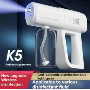 380ml electric nano blue light steam spray gun K5 wireless atomizing sterilizer C-type atomized household handheld sterilizer