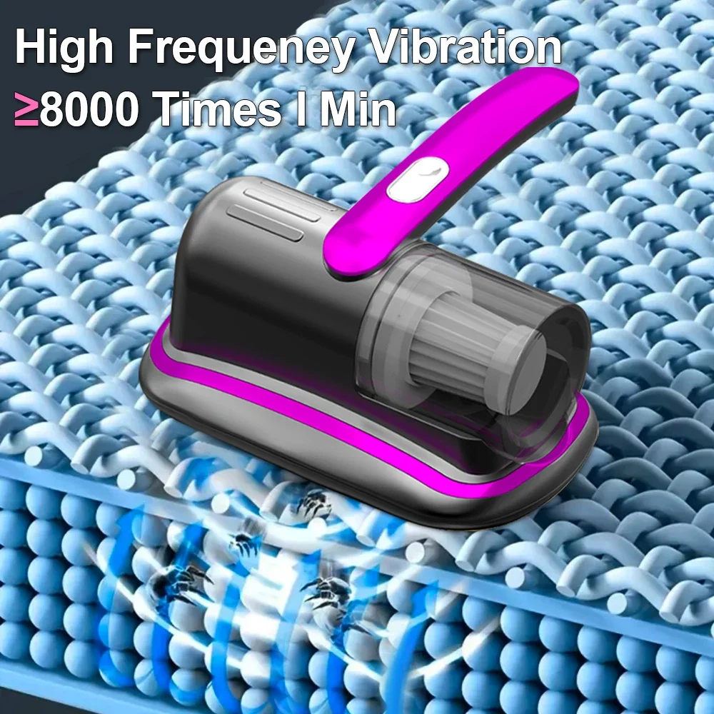 Wireless Handheld Mattress Vacuum Cleaner with UV-C Light HEPA Filter And Ultrasonic Vibration12KPa for Bed Sofa Car Seat Carpet - Image 5