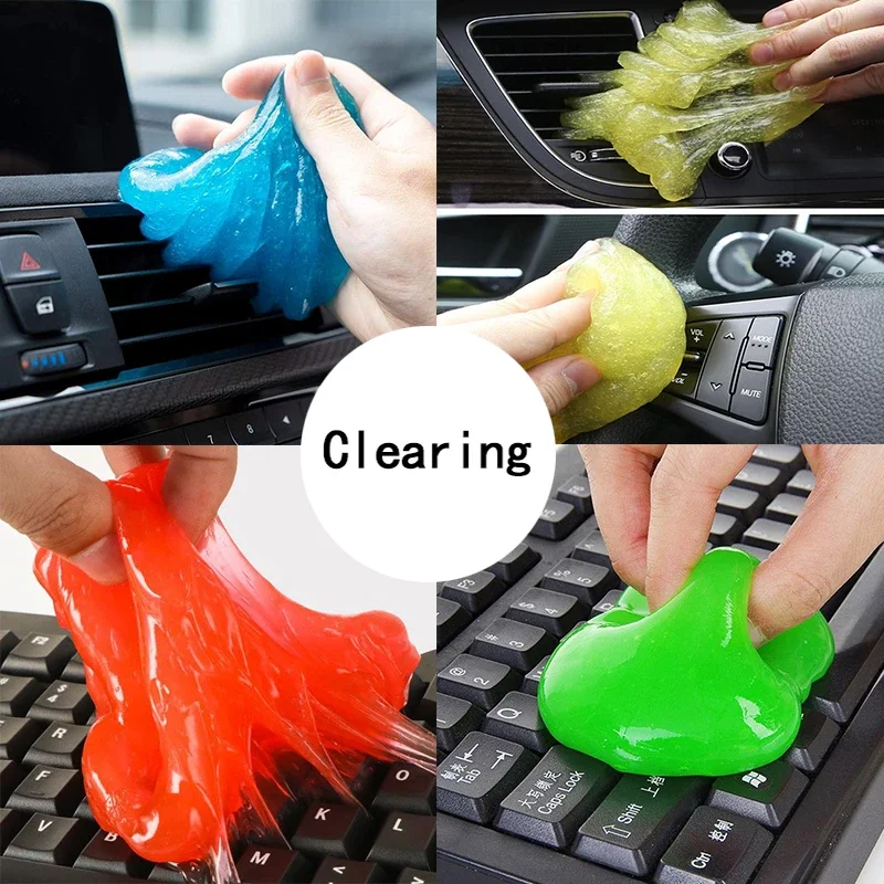 NewAuto Car Cleaning Pad Glue Powder Cleaner Magic Cleaner Dust Remover Gel Home Computer Keyboard Clean Tool Car Cleaning - Image 2