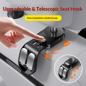 Car Seat Back Hook Headrest Hidden Mount Auto Vehicle Back Seat Organizer Car Accessories Hanging Hooks Storage Hanger Universal