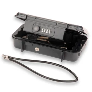 Outdoor PortableTravel Safe Box Large Capacity Security Lockbox Code Waterproof Key Lock Box with Removable Cable Handle
